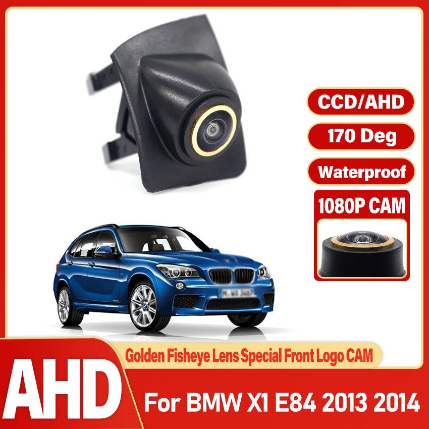 CCD Car Front View Parking Camera Logo Mark Camera For BMW X1 E84 2013 2014 FULL HD Night Vision Waterproof Car Front camera