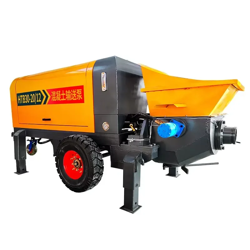 Heavy Duty Cement Mortar Conveyor Pump 5M3/H Electric Concrete Feeder Machine for Secondary Structural Column Grouting