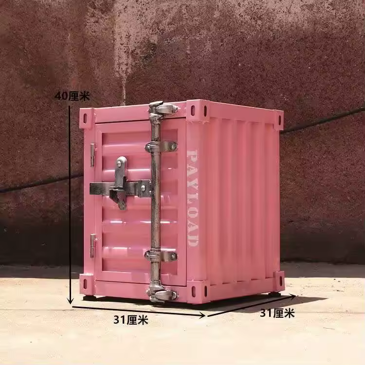 Industrial Container Nightstand - Vintage Storage Cabinet, Rustic Bedside Table, Distressed Metal & Dresser, Unique Home Decor - Image 17