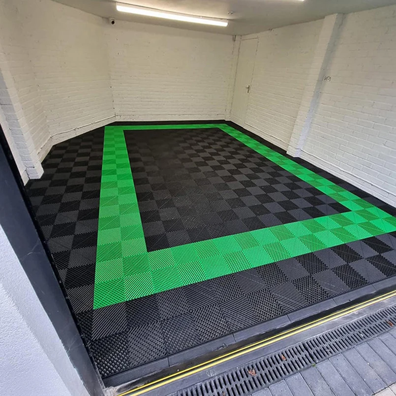 

Garage Floor Tiles PVC Tiles Floor Modular Interlocking Garage Flooring for Car Wash Car repair Workshop
