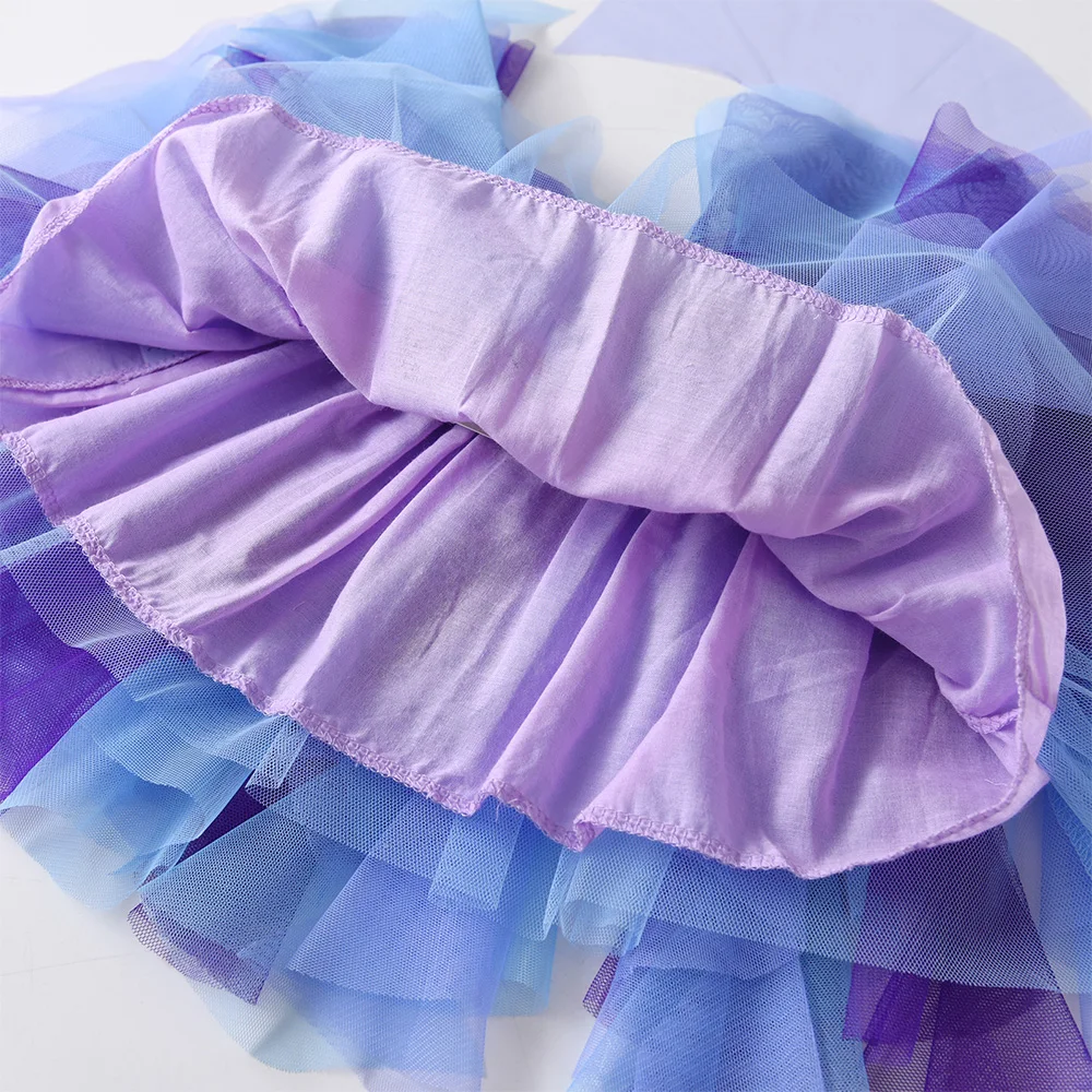 VIKITA Girls Tutu Skirts Kids Birthday Party Dance Princess Mesh Layered Tulle Cake Mini Performance Skirts Children Clothes