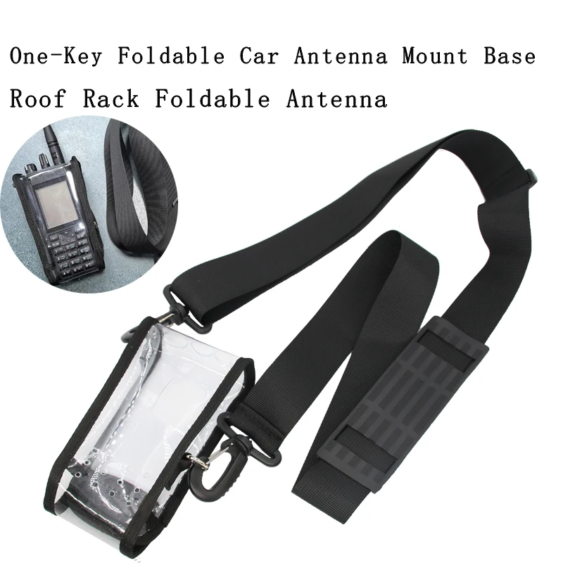 

Protective Silicone Case for Motorola R7/R7A Digital Two-Way Radio, Clear Soft Cover Crossbody Bag