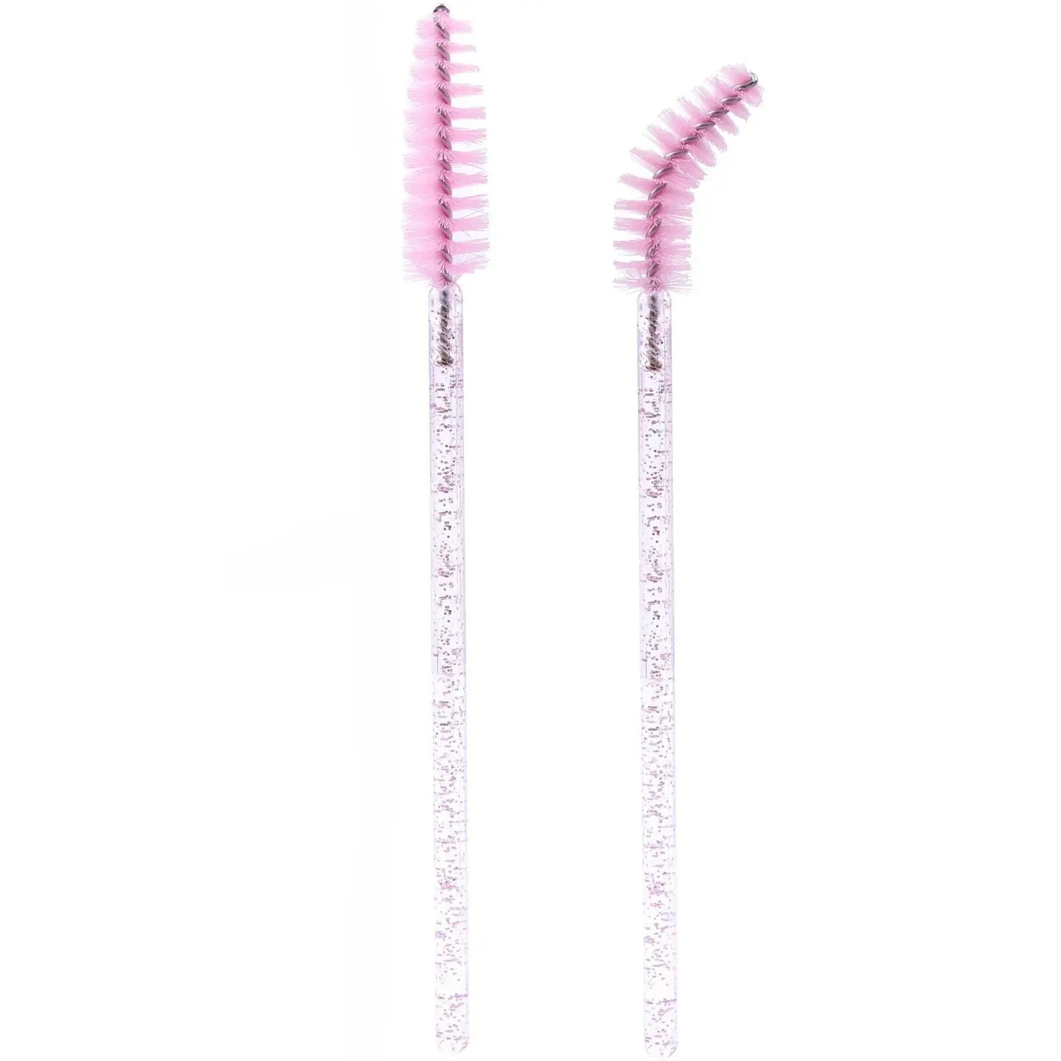 ขายส่ง 1000 แปรงมาสคาร่าแบบใช้แล้วทิ้ง Spoolies สําหรับ Wands Eyelash Eyebrow Eye Lash Extension สีสันขายส่งเครื่องมือความงาม