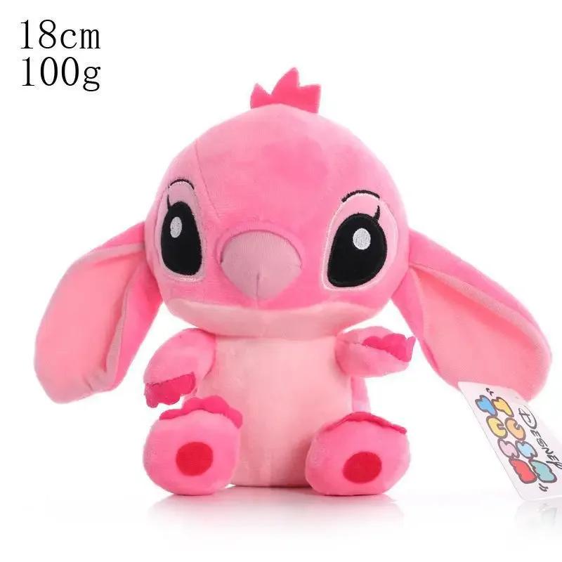 Disney-figuras de peluche de Lilo & Stitch para niños, muñecos de peluche Kawaii, regalo de cumpleaños, 20cm