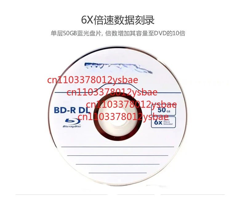 FOR Verbatim Blu-Ray Disc BD-R DL 50GB 6X BDR Blank Bluray Disks Dual Layer Recordable