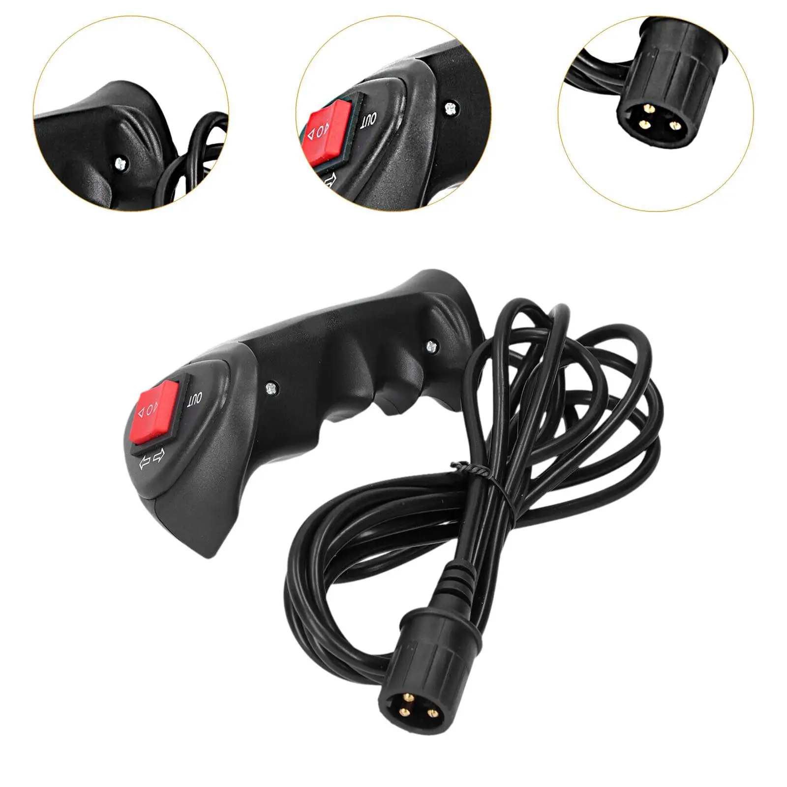 Corded Winch Remote Controller Metal ABS Handheld Switch for Trailer Winch Professional Use