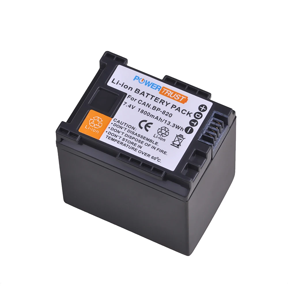 1800mAh BP-828 BP-820 Battery for Canon LEGRIA GX10, HF G60 G50 G40 XA11 XA15 XA20 XA25 XA30 XA35 XA40 XA45 XA50 XA55