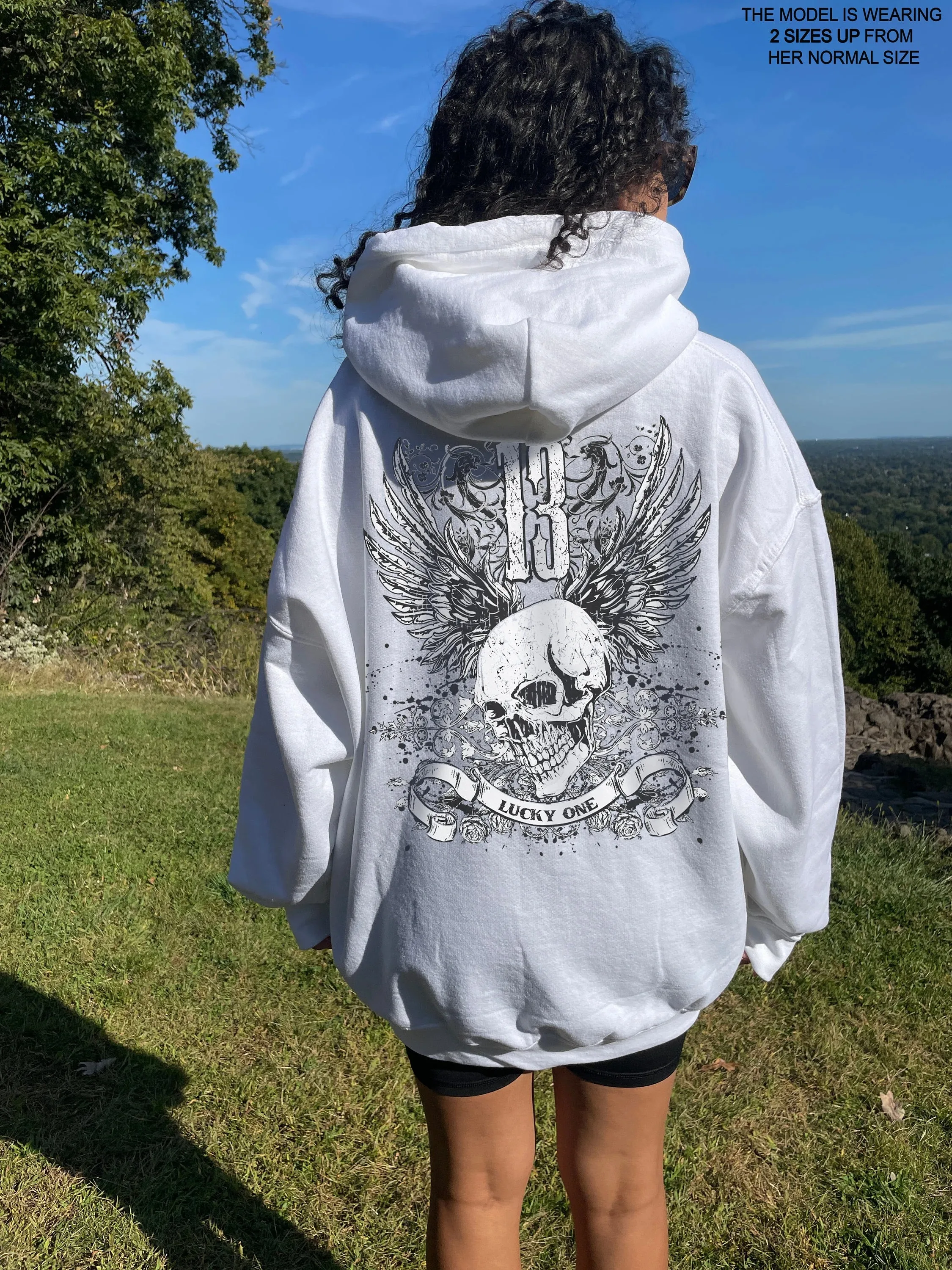 

Осенне-зимний стиль в готическом стиле — вдохновленная черепом и крыльями, хлопковая толстовка с капюшоном Embrace The Cold Seasons Dark — Art — стильный принт