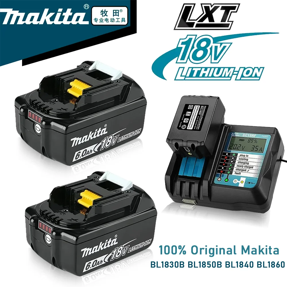 

100% Genuine/Original 3Ah/5Ah/6Ah/9Ah Makita 18V Battery BL1830B BL1850B BL1850 BL1840 BL1860 BL1815 Replacement Lithium Battery