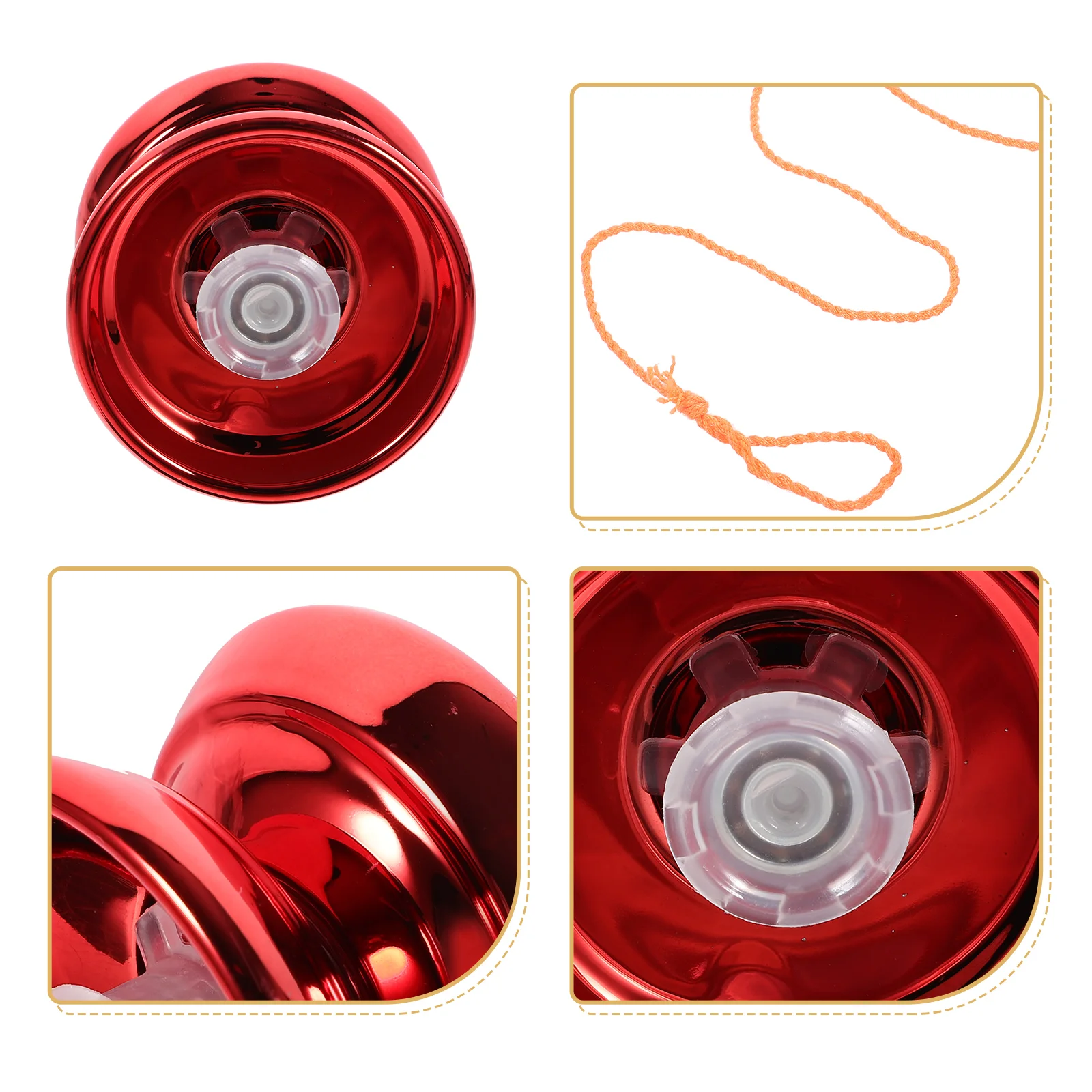 Yo-yo Plaything Alloy Yo-yos for Beginner Balls Toys Alloy Entry Type Shaft Plastic Unresponsive Professional Interesting Toy