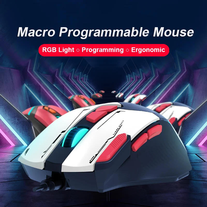 Esports Gaming Maus - Ratón de programación Macro para videojuegos,