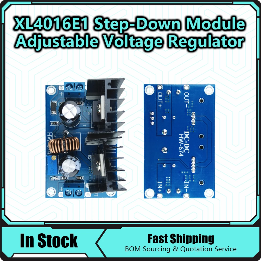 XL4016 DC-DC Buck Converter Module Max 8A 200W 4-38V to 1.25-36V DC Regulating Board Constant Current Regulator Converter 4016