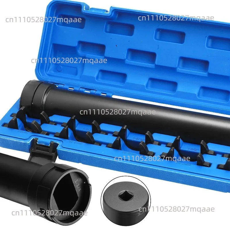 13pcs Steering Rudder Wrench Set Universal Steering Tie Rod Inner Ball Head Removal Set with 12 Crowfoot Adapters Carbon Steel