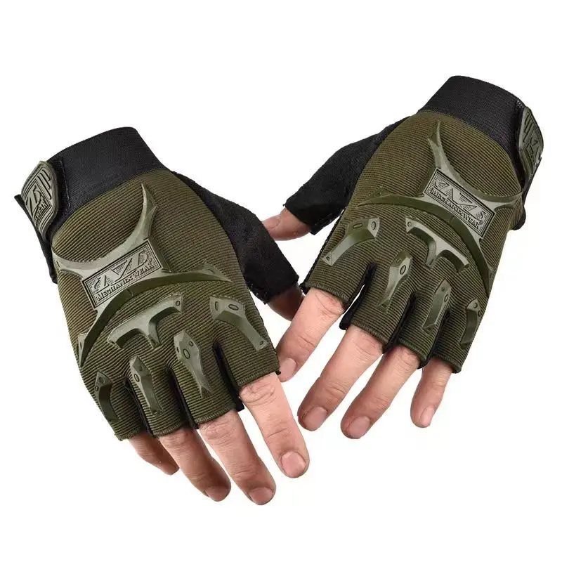 قفازات تكتيكية للرياضات الخارجية وركوب الدراجات واستخدام الدراجات واللياقة البدنية والقوات الخاصة - مضادة للانزلاق والواقية