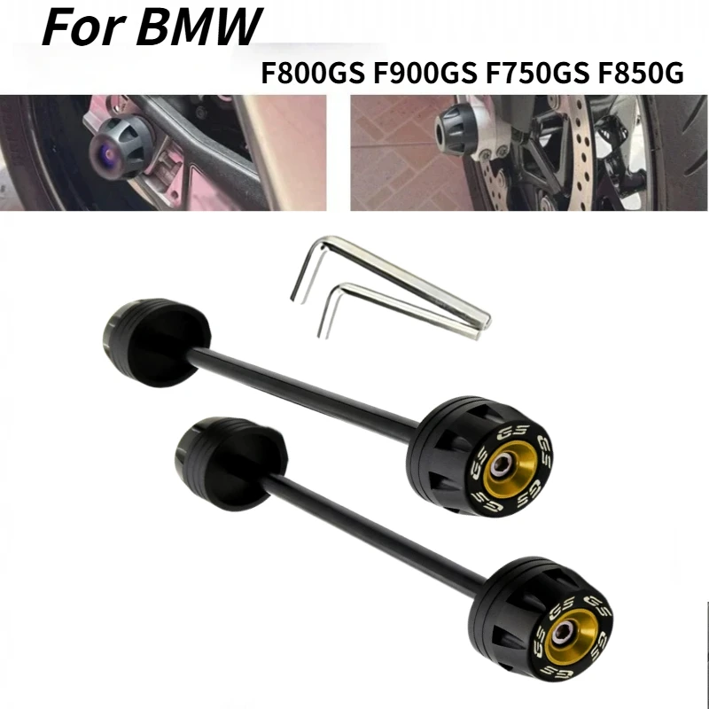 

Adventure Rear Front Axle Fork Crash Slider Motorbike Wheel Protector For BMW F F800GS F900GS F750GS F850GS Adventure