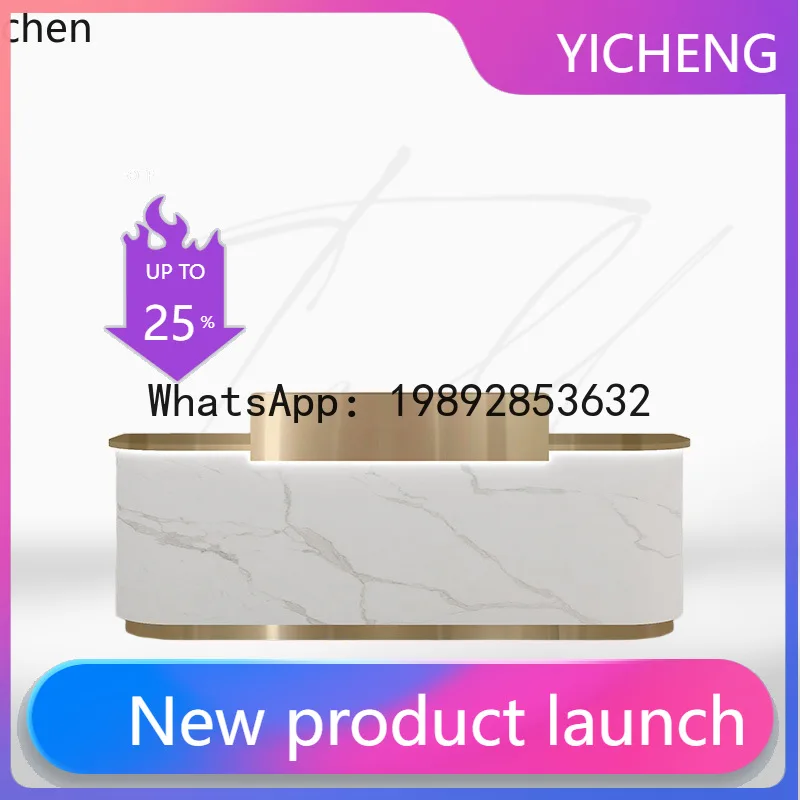 

X7 Beauty Salon Cashier Clothing Hairdressing Lacquer Reception Desk