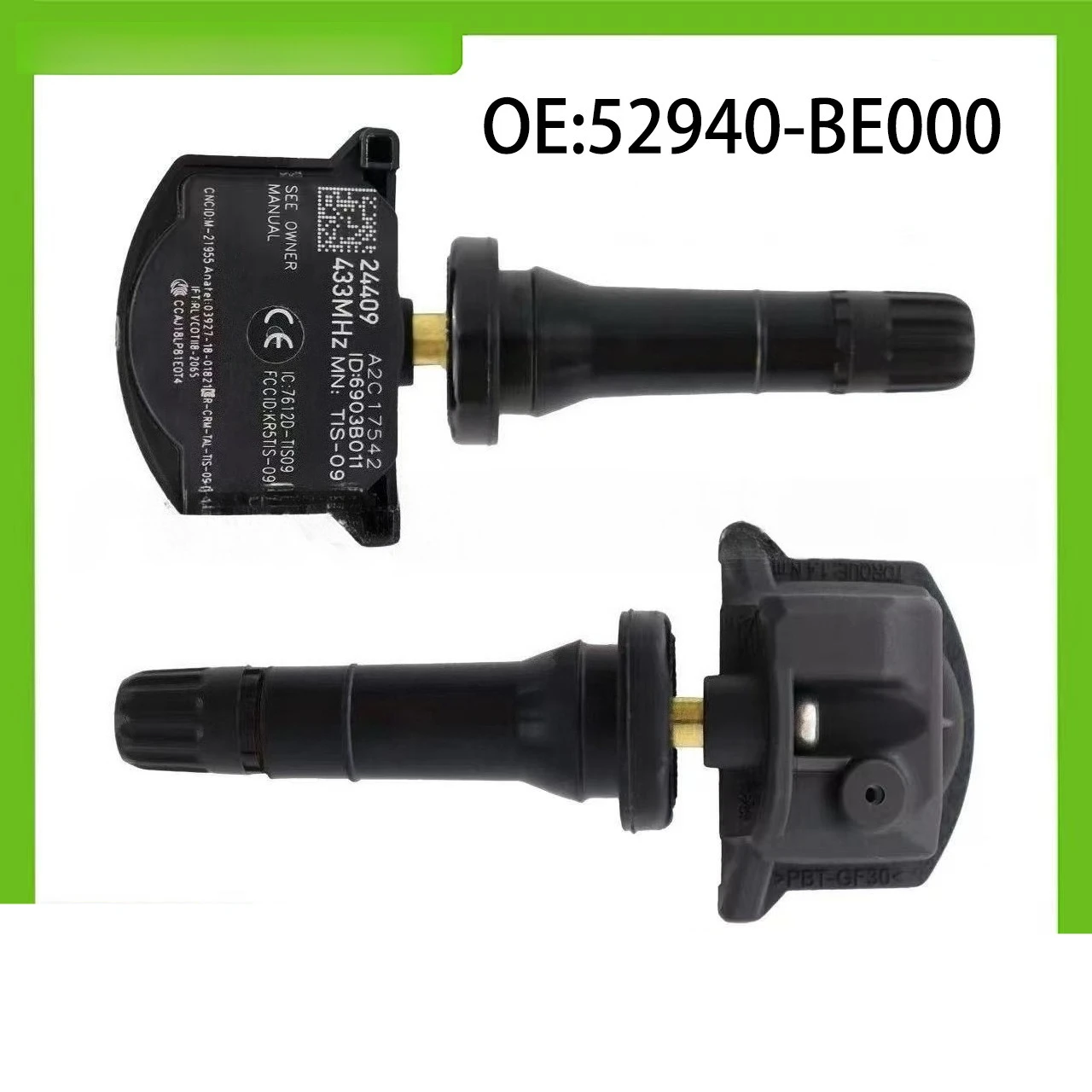 

52940-BE000 52940BE000 4pcs Tire Pressure Sensor for Hyundai Sonata Kia K5 For Kia Ceed [CD] EV5 EV6 Hyundai Kona electric