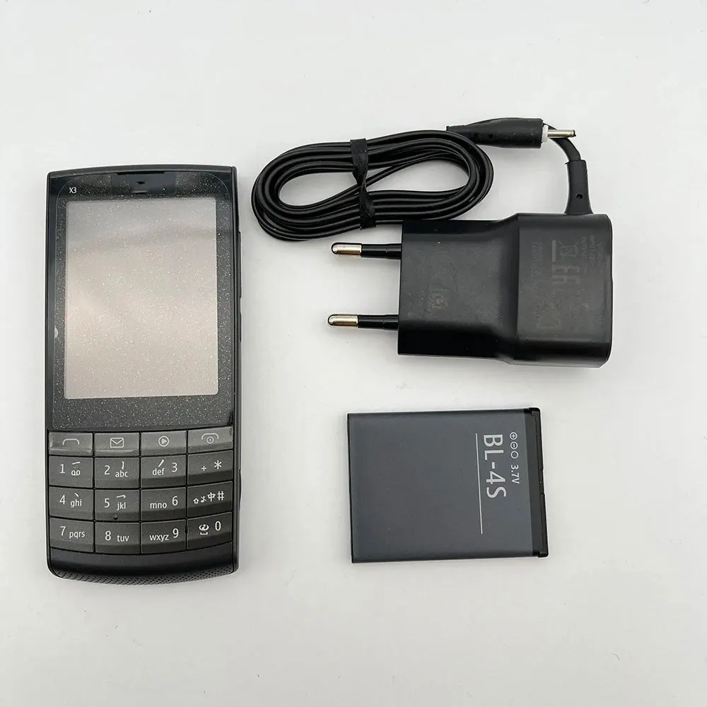 هاتف محمول أصلي يعمل باللمس ونوع X3-02 مصنوع في فنلندا يدعم اللغة الإنجليزية وحالة جيدة