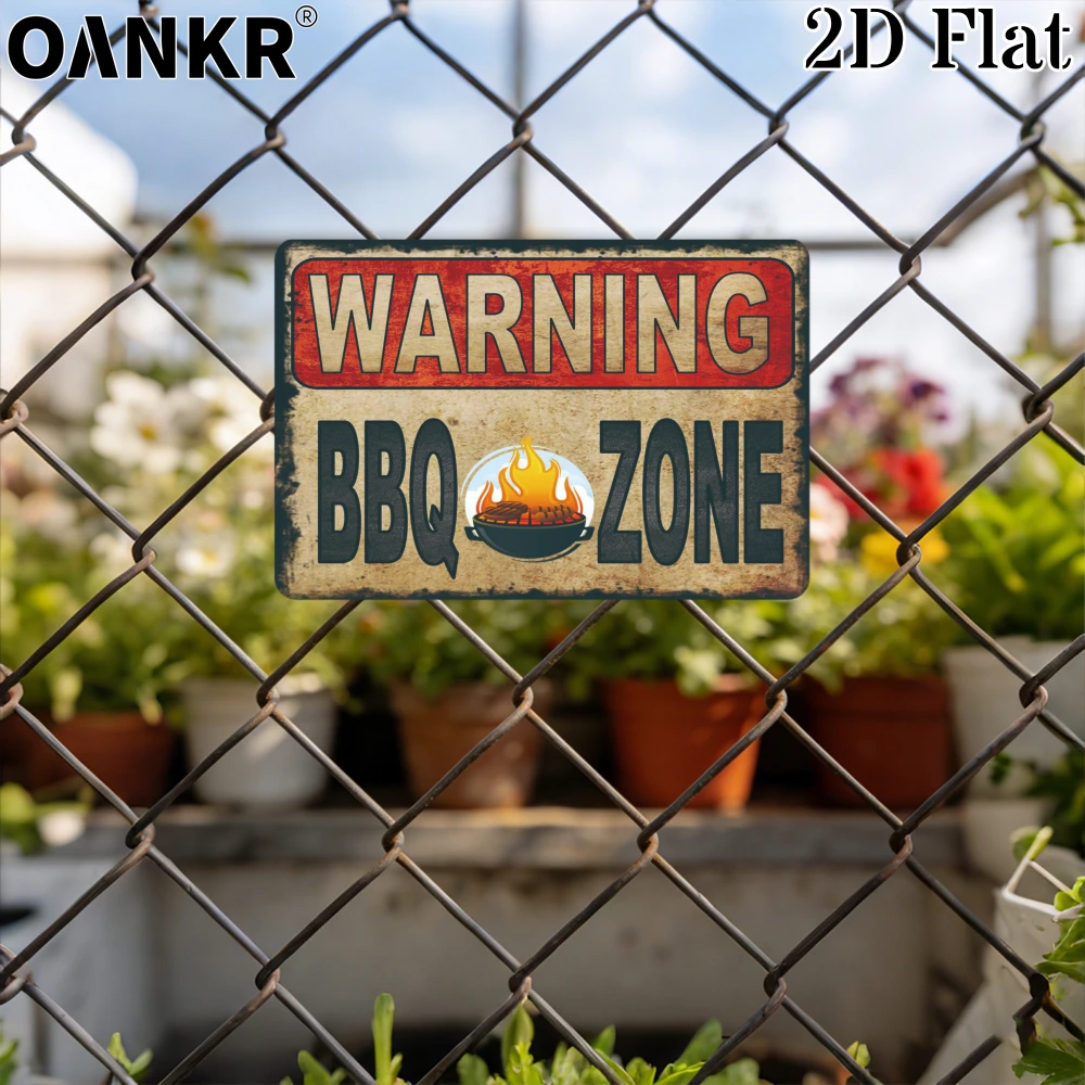 Farming Zone - Vintage Warning Poster Metal Tin Sign,