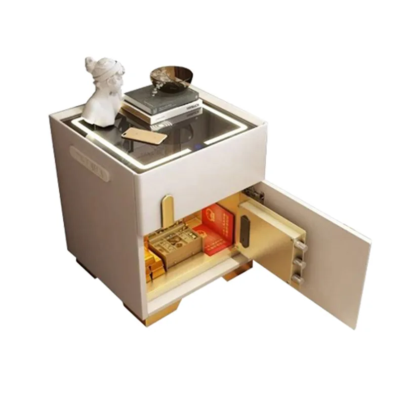 

Smart bedside table integrated simple modern wireless charging safe
