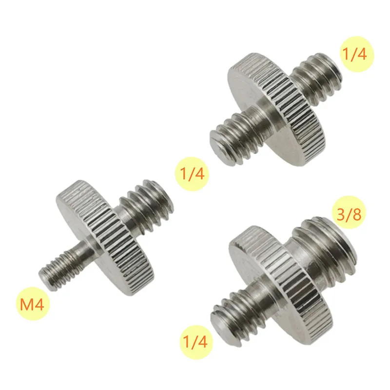 Аксессуары для камер, металлический винтовой переходник с резьбой от 1/4 до 1/4, от 1/4 до 3/8, для штатива камеры, аксессуары для DSLR, SLR