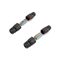 CDF-200 2In2Out IP68 Waterproof Terminal Block - 6mm² Copper Cold-Pressed Quick Connect Outdoor Underground