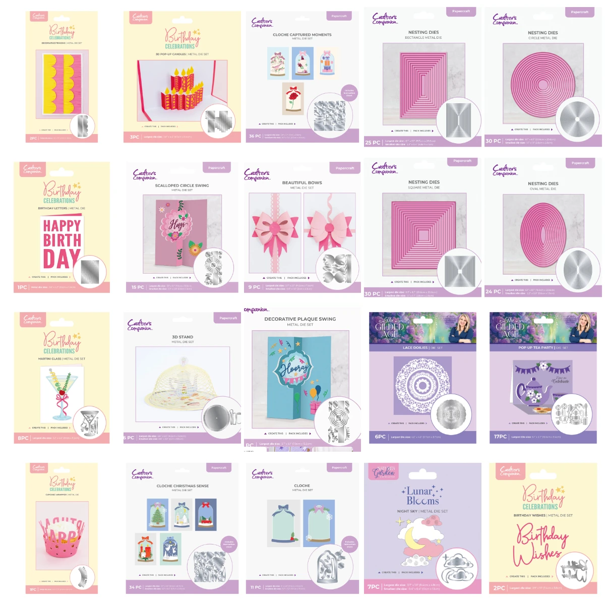 

Birthday Wishes Pop-up Tea Party Metal Cutting Dies For DIY Scrapbooking Photo Cutting Die Paper Cards Embossing Decorative Craf