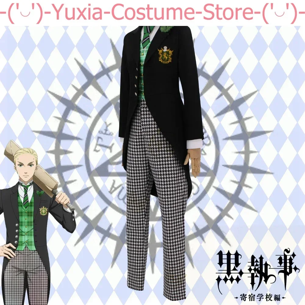 Black Butler Cos Haman Gurinhiru Tuxedo Cosplay Costume Cos Game Anime Party Uniform Hallowen Play Role Clothes Clothing