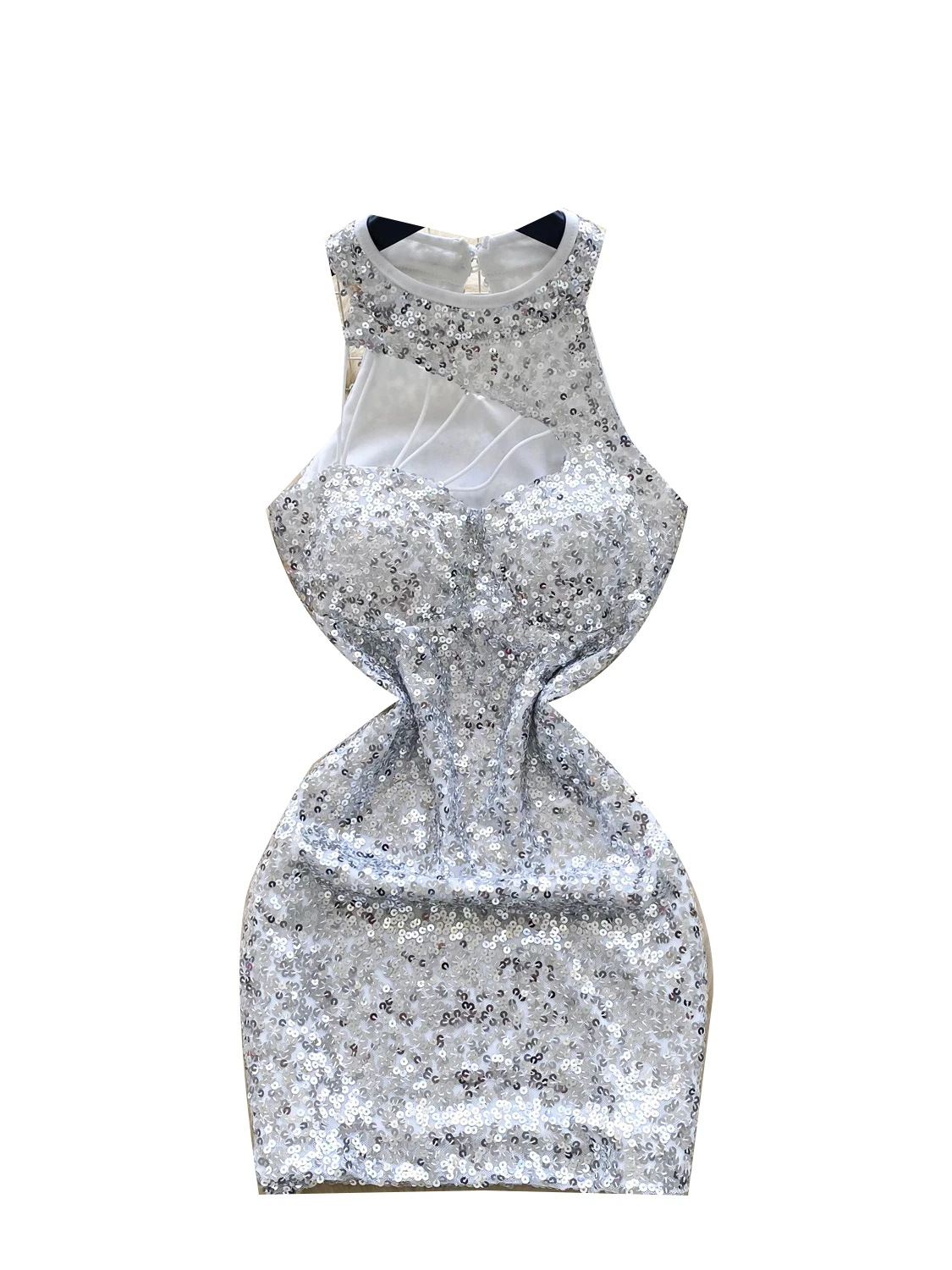 Ele aushöhlen Neline Svel frauen Dr Sommer Abnehmen Hohe Taille Pailletten ort Rock Ci Pendeln Koreanische Sle