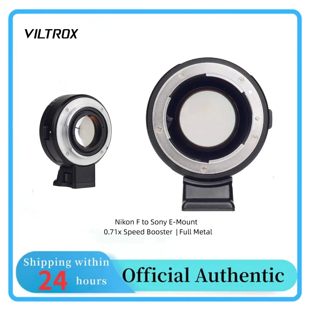 

VILTROX NF-E 0.71x Focal Reducer Lens Mount Adapter Nikon F Mount Lens to Sony E Mount Camera Arca Swiss Compatible
