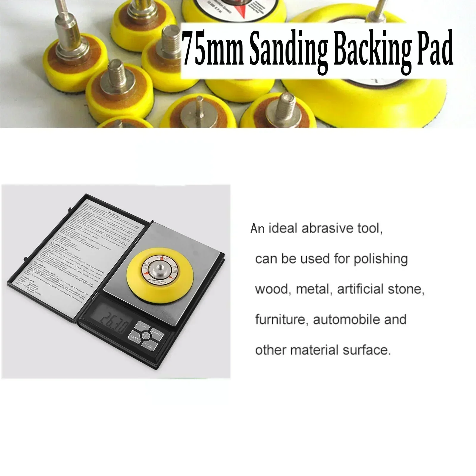 10000 RPM Hook And Loop Backing Pad 2 Pcs 3