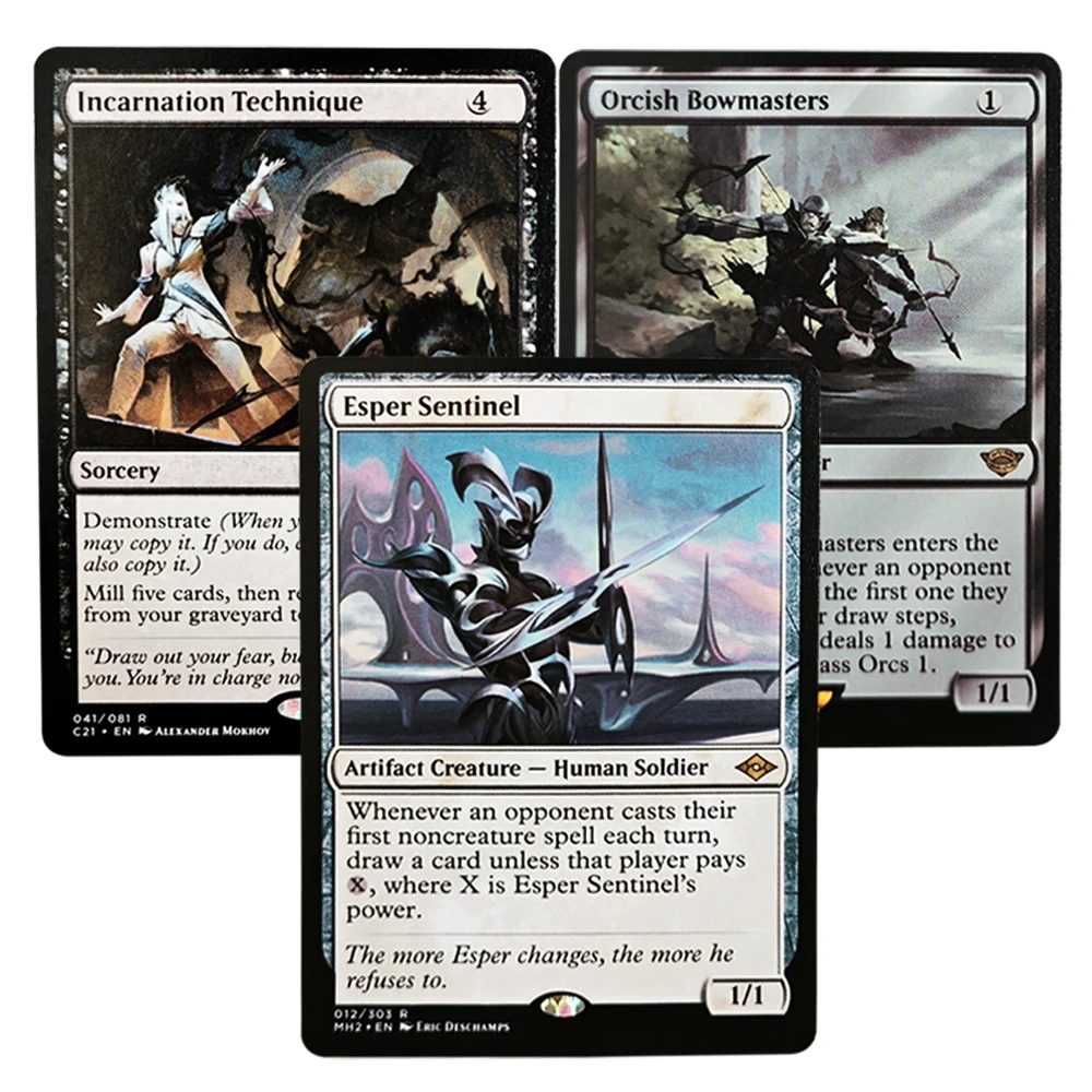 Cartes de collection de jeux magiques rares TCG, technique d'incarnation/maîtres de tir à l'arc orcs/sentinelles esper - Jouets, loisirs, cadeaux pour garçons