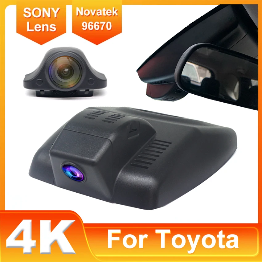

Новый! Специальный автомобильный видеорегистратор Wi-Fi видеорегистратор Plug and play 4K видеорегистратор камера UHD ночного видения для Toyota RAV4 2022-2025 видеорегистратор