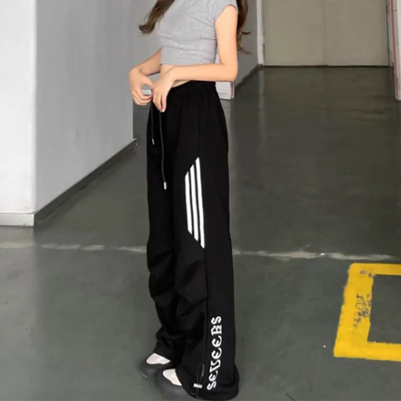 

Large pocket drawstring dopamine washed cottonnew fashion work pants autumn new fashion versatile casual pants wide leg pants