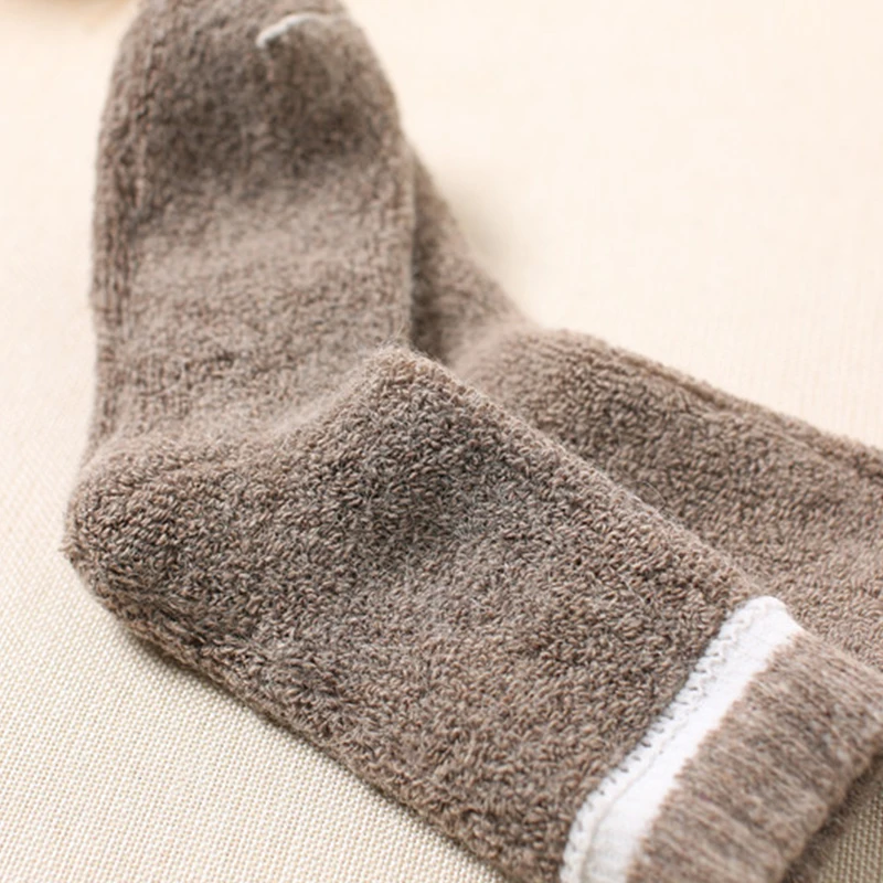 Winter Warm Merino Wool Male Men Women Socks Super Thicker Solid Rabbit Socks Against Cold Snow High Quality