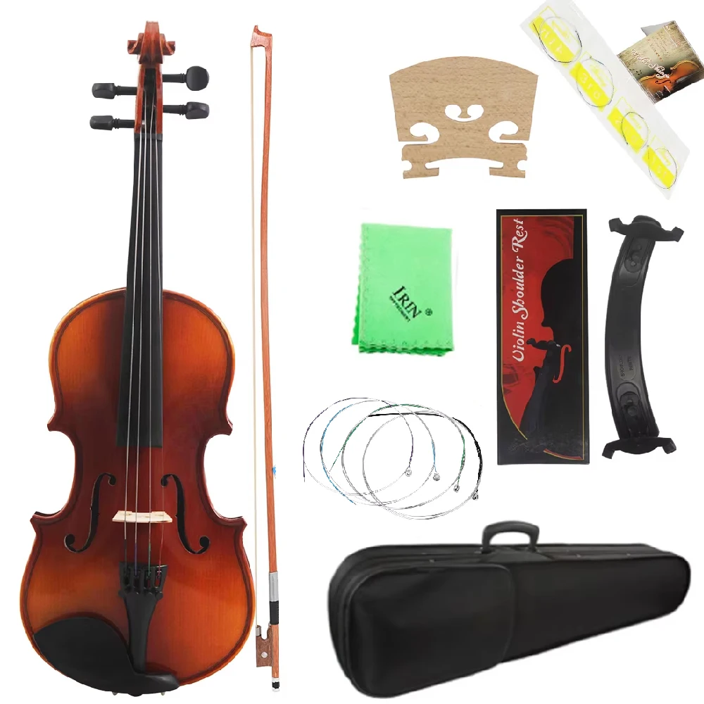 

Astonvilla 1/4 Violin Retro Matte Solid Wood Natural Acoustic Violin Maple Fiddle Suitable For Every Music Enthusiast