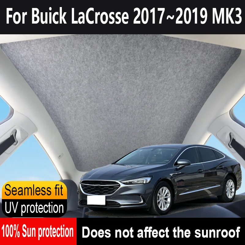 

Автомобильный люк на крыше, изоляционный козырек на крыше для Buick LaCrosse 2017 ~ 2019 2018 17 MK3, анти-УФ-электростатическая адсорбция, небесный занавес, солнцезащитный козырек