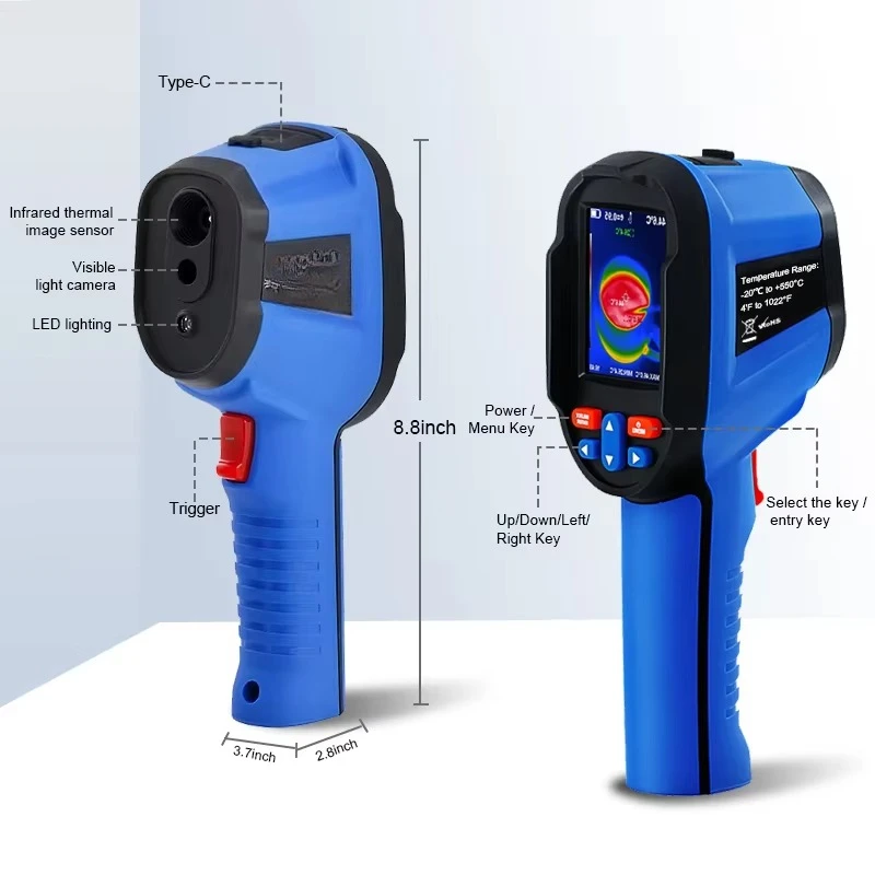 Handheld Thermal Camera 256x192 Pixels Video PC Analysis WIFI Infrared Imaging -20~550C New Release OEM
