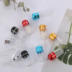 Colorful Empty Clear Ps Pill Box Plastic Bottle Capsule Shell