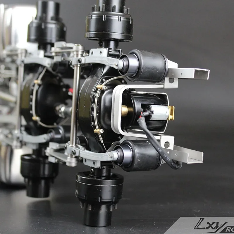 1:14e schaal metalen simulatie RC achter Power Boost-eenheid voor Tamiya RC Truck SCANIA 770S R620 VOLVO Benz Arocs MAN TGX auto Lxy/RC