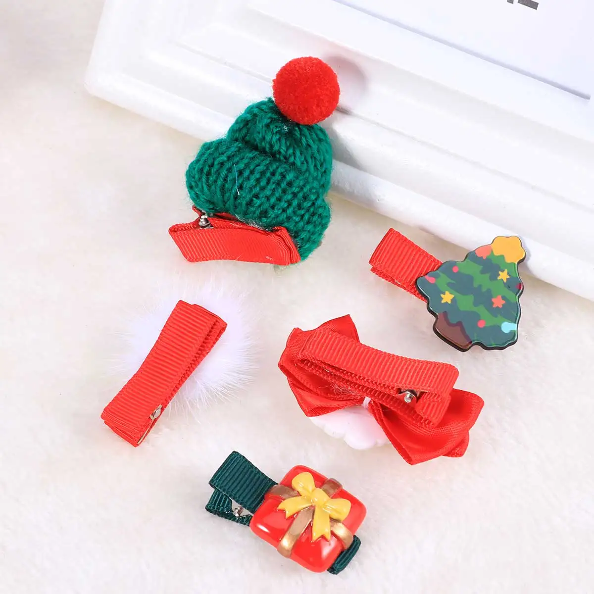 

5 Pcs Set Kids Girls Baby Barrettes Stylish Patterns Clips Bright Baby Hair Accessories Colors Hair Accessories