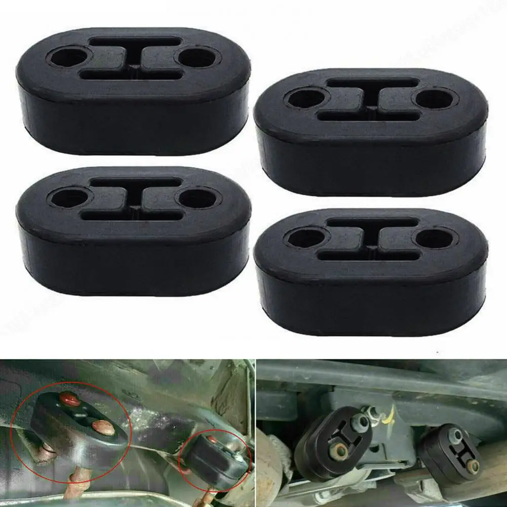 Tail Pipe Insulator Black Exhaust Pipe Bracket Sturdy Superior Replacement  Useful Heavy Duty Exhaust Pipe Bracket