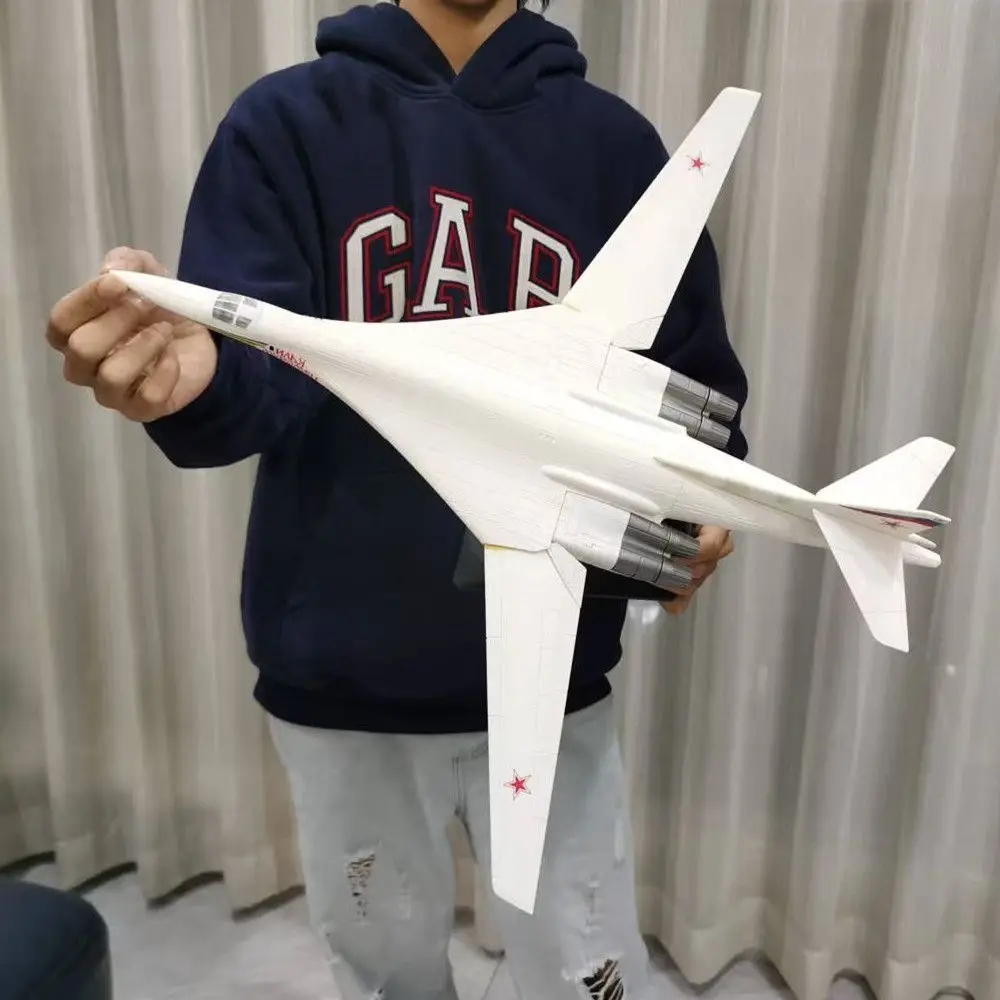 

1:100 Scale Tu-160 White Swan Strategic Bomber Assembly Model Building Blocks Toy