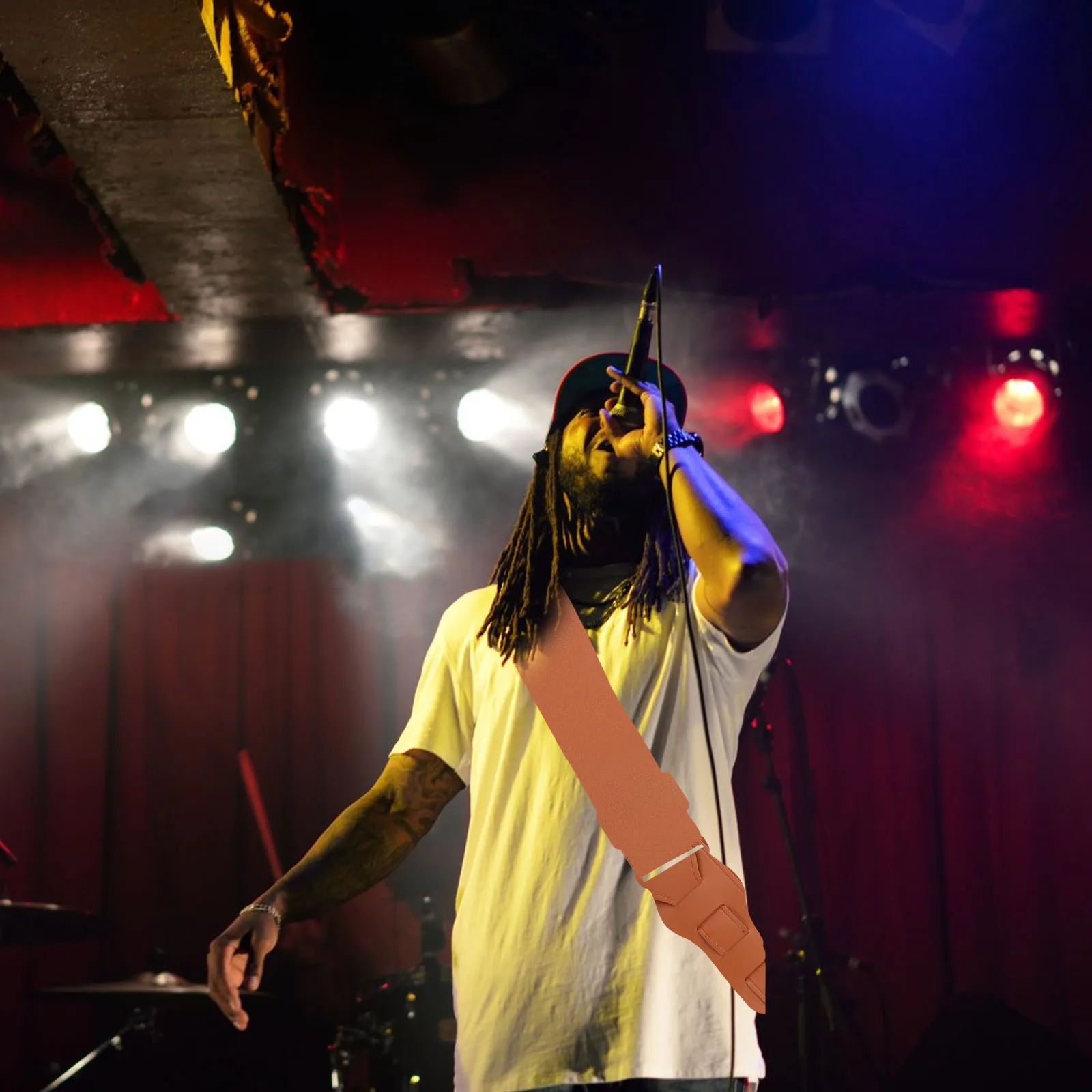 

Chic Electric Replacement Adjustable Sling Durable Pu Comfortable Instrument Shoulder For Adult Musicians Suitable For