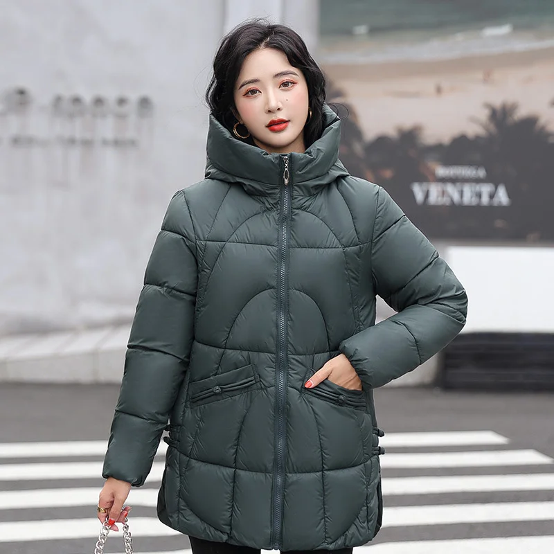

Thickened Parkas Bread Coat Short Cotton-Padded Women's Loose Winter Cotton Jacket 2023 New