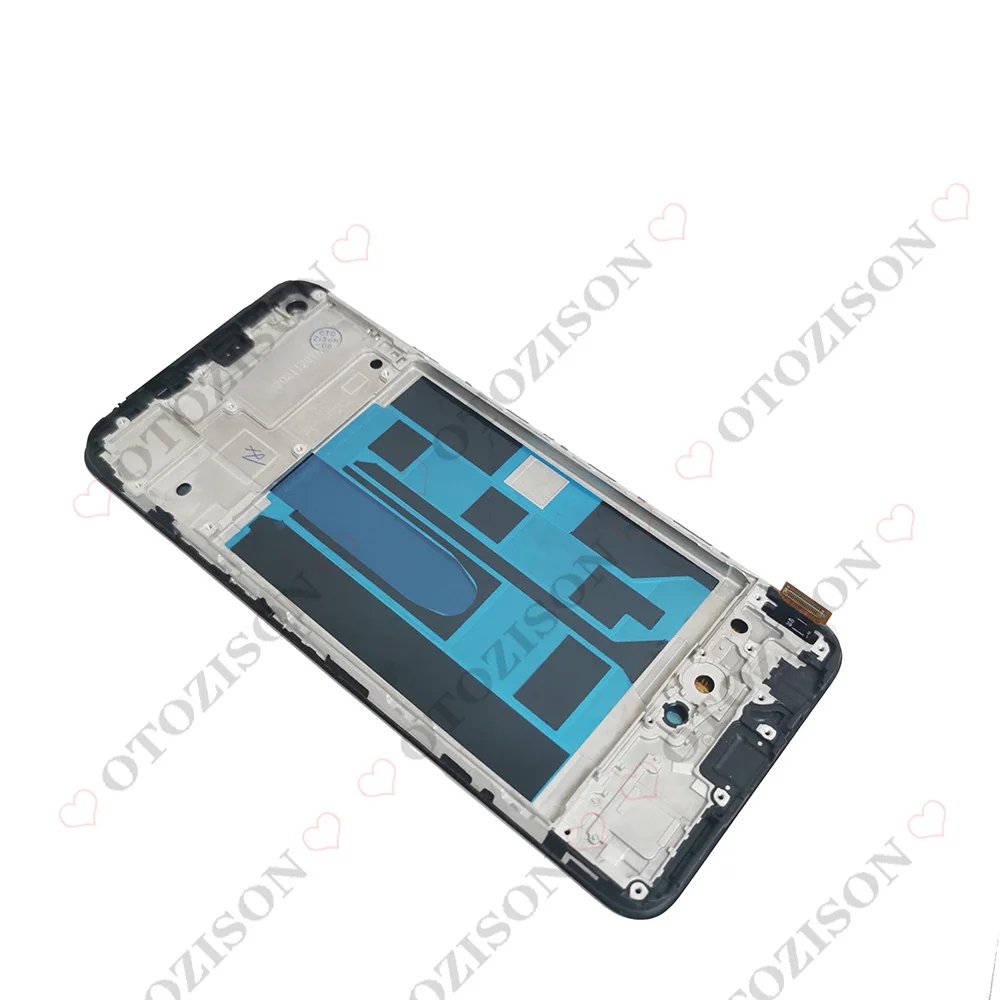 LCD With Frame For OPPO Realme 8 LCD 4G RMX3085 Display Realme8 5G RMX3241 Screen Touch Digitizer Sensor Assembly Replacement