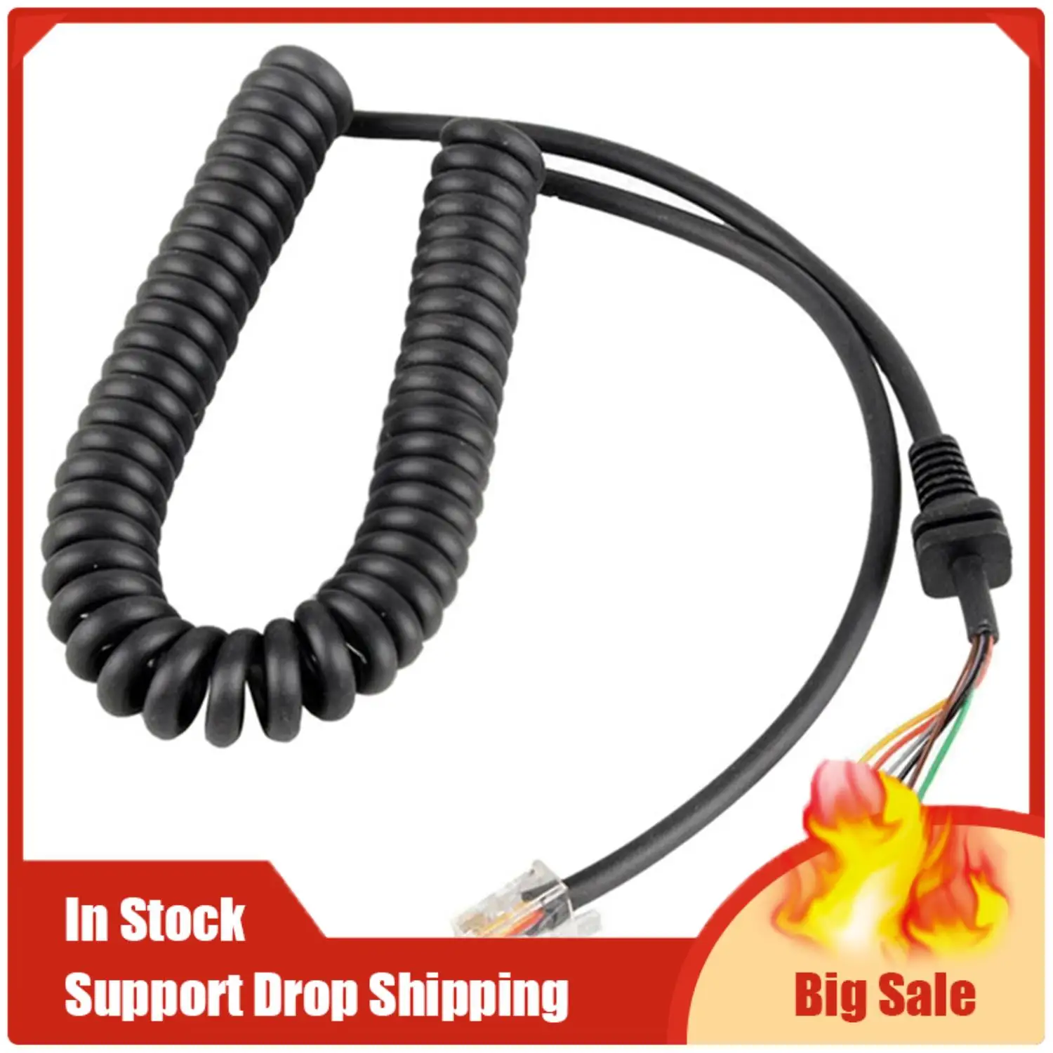 أفضل العروض 3 قطعة كابل: 1 زوج تيار مستمر كابل سلك الطاقة لموتورولا و 1 قطعة سيارة اليد المتكلم ميكروفون كابلات سلك الحبل ل YAESU