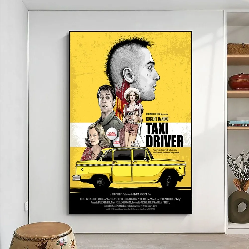 Taxi Driver Movie Poster No Framed Poster Kraft Club Bar Paper Vintage Poster Wall Art Painting Bedroom Study Stickers