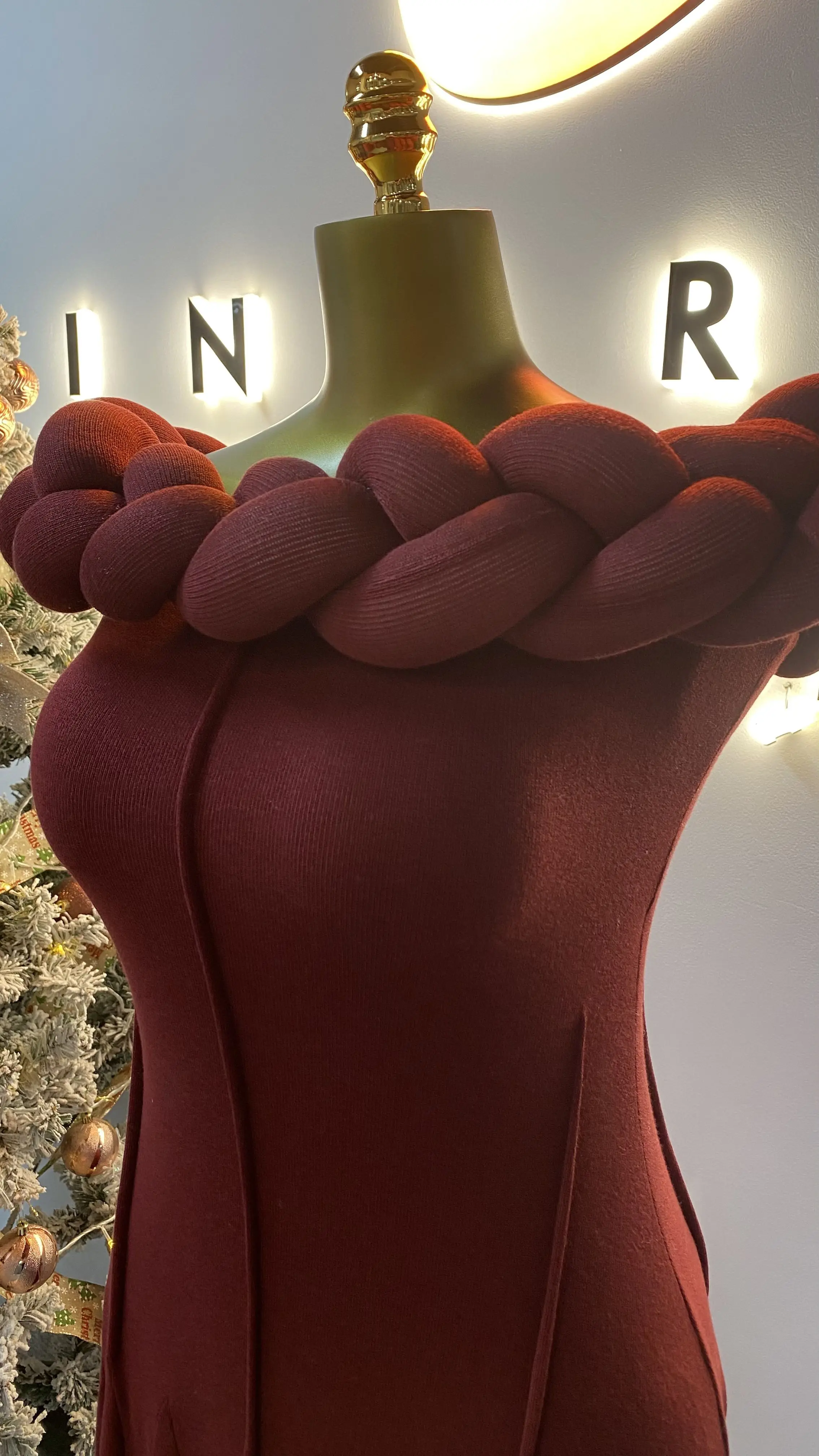 فستان نسائي أنيق بلون سادة بقصة ضيقة بدون حمالات وخصر عالي أنيق طراز جديد-GZXX077 #4