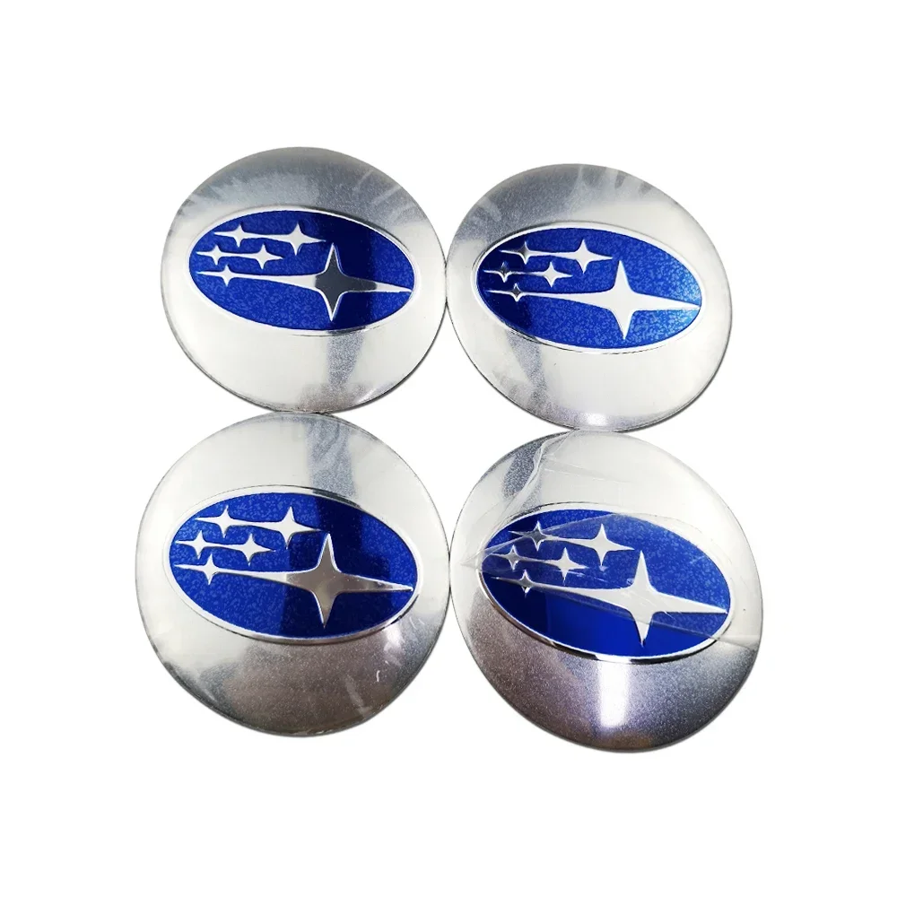 4pcs 56MM Car Wheel Center Emblem Sticker Hub Badge for Subaru Outback Legacy Forester Impreza Tribeca WRX BRZ DRL XV STI